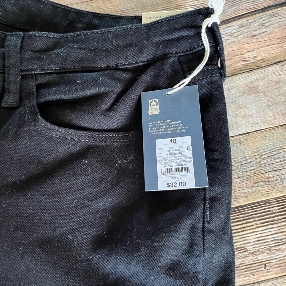 NEW Universal Thread Black Denim Ankle Bootcut Jeans - Picture 3 of 15